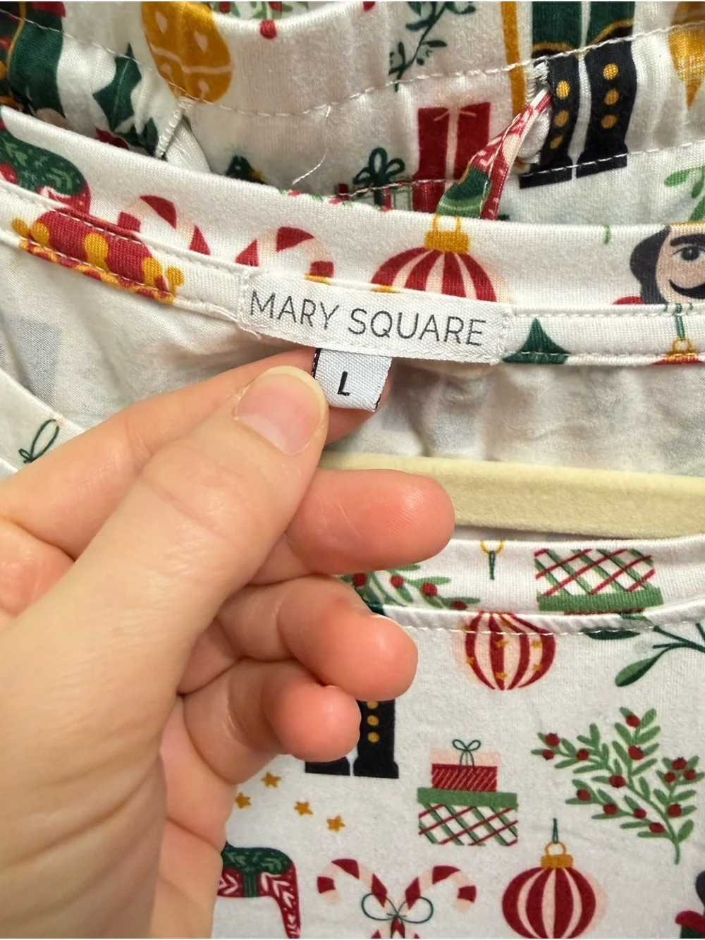 Mary Square Holiday Nutcracker Pajama Set